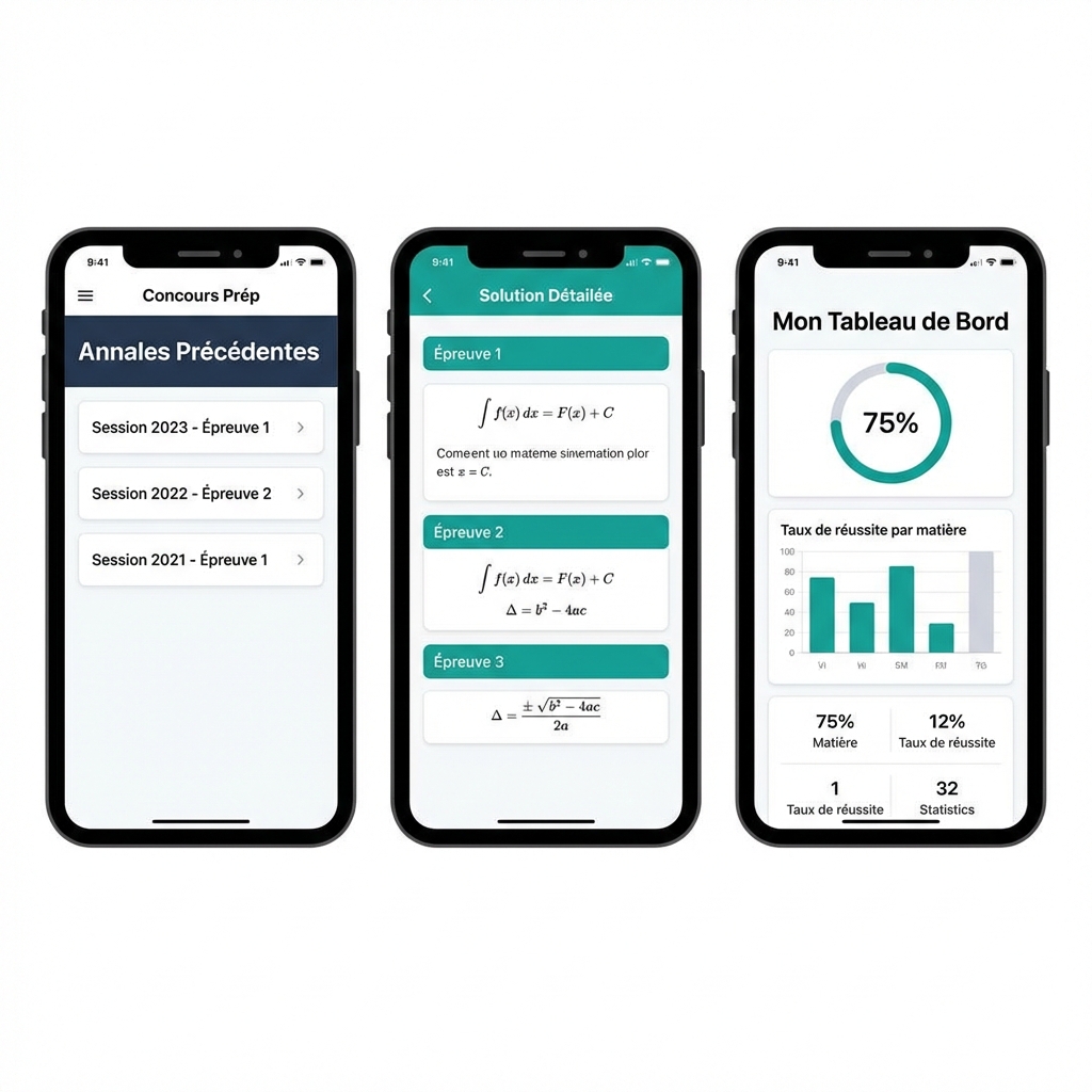 Captures d'écran de l'application